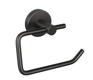 Brushed Graphite Self-Adhesive Toilet Paper Holder