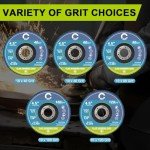 50-Pack 4.5" Zirconia Flap Discs for Grinders