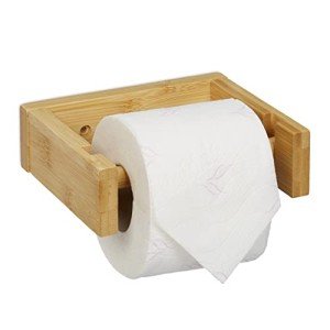 Bamboo Wall-Mounted Toilet Paper Holder