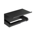 Alise Black Double Post Toilet Paper Holder