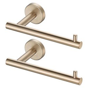 Champagne Bronze Wall Mount Toilet Paper Holder Set
