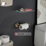 Champagne Bronze Wall-Mount Toilet Paper Holder Set
