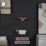 Champagne Bronze Wall-Mount Toilet Paper Holder Set