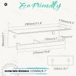 Double Toilet Paper Holder with Shelf - Brushed Gold