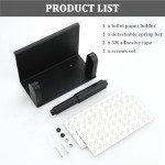 Alise Black Double Post Toilet Paper Holder