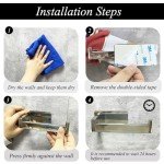 Stainless Steel Self-Adhesive Toilet Roll Holder