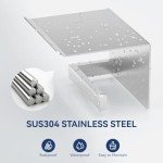 Stainless Steel Toilet Paper Holder with Shelf