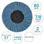 Titoe 24 PCS 2 Inch Zirconia Flap Discs