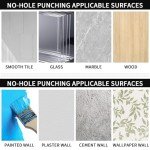 Wall-Mounted Toilet Paper Holder with Shelf - White