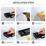 Wall-Mounted Rustproof Toilet Paper Holder with Shelf