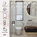 Wall-Mounted Toilet Paper Holder with Shelf