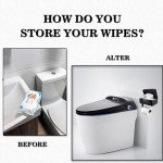 Wall-Mounted Toilet Paper Holder with Shelf