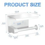 Wall Mounted Toilet Paper Holder in White