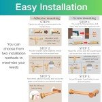 Adjustable Wooden Toilet Paper Holder - 2 Pack