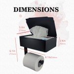 Wall-Mounted Toilet Paper Holder with Shelf