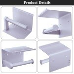 Lavender Toilet Paper Holder with Shelf - Wall Mounted