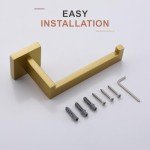 Brushed Gold Wall-Mounted Toilet Paper Holder