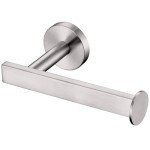 Brushed Nickel Wall-Mounted Toilet Paper Holder