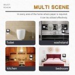 Black Wall-Mounted Toilet Paper Holder with Shelf