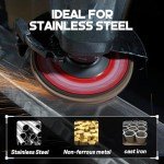 EZARC 40 Grit Ceramic Flap Discs, 10 Pack