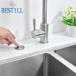 Brushed Nickel Garbage Disposal Air Switch Button