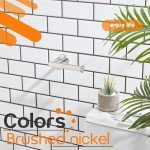 Brushed Nickel Wall-Mounted Toilet Paper Holder