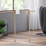 Wooden Adjustable Toilet Paper Holder Stand - 2PCS