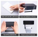 Wall-Mount Toilet Paper Holder with Storage Shelf