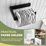 Matte Black Wall Mounted Toilet Paper Holder