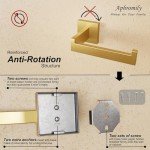 Brushed Gold Wall-Mount Toilet Paper Holder