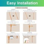 Wooden Adjustable Toilet Paper Holder Stand - 2PCS