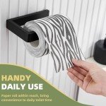 Matte Black Wall Mounted Toilet Paper Holder