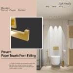 Brushed Gold Wall-Mount Toilet Paper Holder