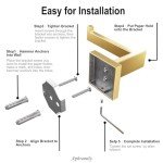 Brushed Gold Wall-Mount Toilet Paper Holder