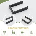 Matte Black Wall Mounted Toilet Paper Holder