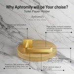Brushed Gold Wall-Mount Toilet Paper Holder