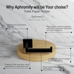Matte Black Wall-Mount Toilet Paper Holder