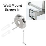 Wall-Mounted Double Toilet Paper Holder with Shelf
