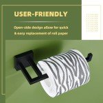 Matte Black Stainless Steel Toilet Paper Holder