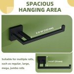 Matte Black Stainless Steel Toilet Paper Holder