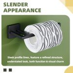 Matte Black Stainless Steel Toilet Paper Holder