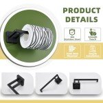 Matte Black Stainless Steel Toilet Paper Holder