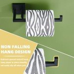 Matte Black Stainless Steel Toilet Paper Holder