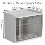 Waterproof Self-Adhesive Toilet Paper Holder - White