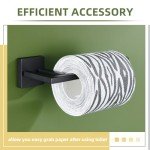 Matte Black Stainless Steel Toilet Paper Holder