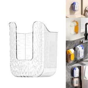 Wall-Mounted Wipe Holder for Kitchen and Bathroom