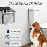 Waterproof Self-Adhesive Toilet Paper Holder - White