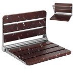 Wall-Mounted Folding Teak Shower Seat