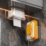 Wall-Mounted Wipe Holder for Kitchen and Bathroom