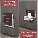 Wall-Mounted Folding Teak Shower Seat